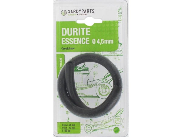 durite d'essence avec renfort toile, diamètre int. 5mm, diam.ext