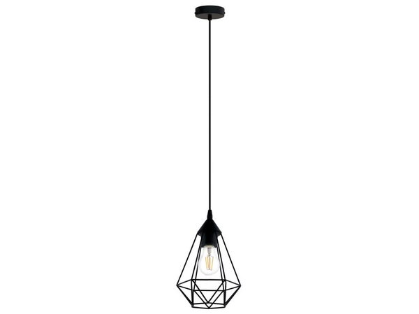 Suspension, E27 style industriel BYRON Diam. 17.5 métal noir 1 x 60W INSPIRE