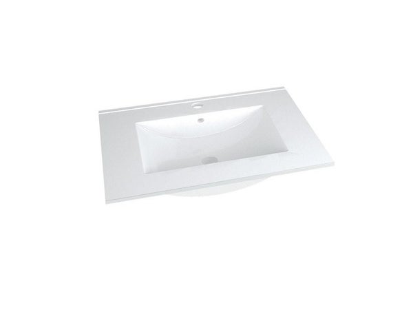 Vasque simple clik céramique, P.46 cm, blanc