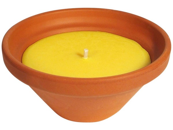 Pot Terre Cuite Anti Moustique Citronnelle Natural 55X120Mm