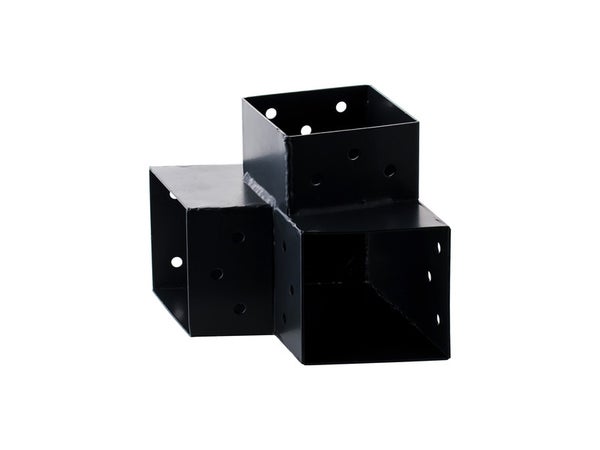Connecteur 3D Angle 90° Pour Poteau Bois, H.9 X P.9 Cm