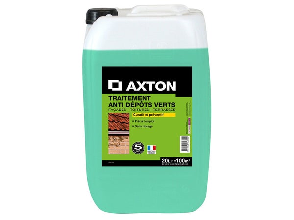 Traitement anti-dépots verts façade, AXTON, 20L