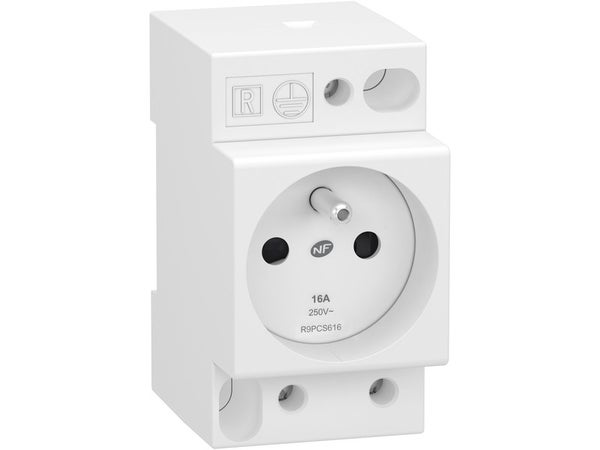 Prise Modulaire 2 P + T Phase + Neutre Schneider Electric 16 A
