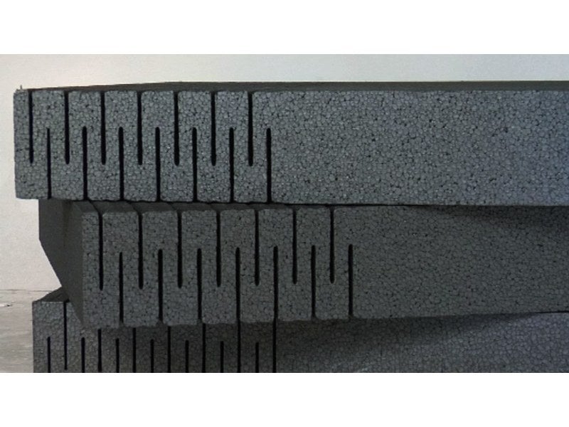 Panneau isolant SOLICHAPE® en polystyrène expansé pour l'isolation thermique  sous chape hydraulique armée L. 2,5 x l. 1,2 m - Ép. 30 mm - R= 0.75 m².K/W