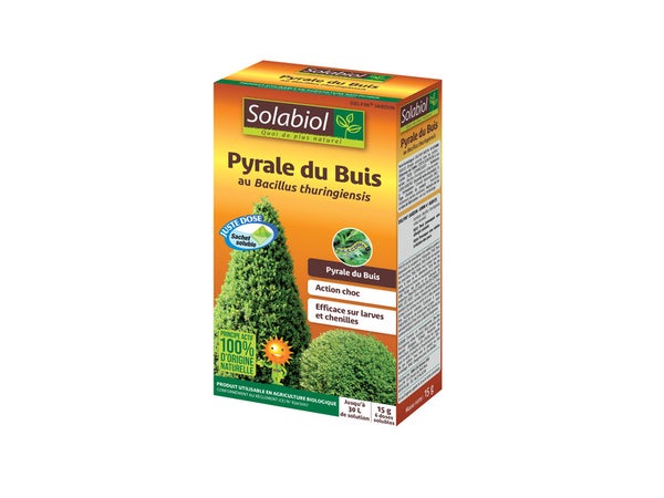 Traitement des insectes pyrale du buis SOLABIOL , pourhaie, 15g