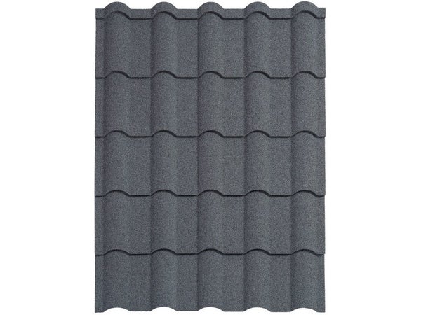 Plaque De Toiture Easy Tuile Acier Anthracite L.0.84 X L.1.15M Gallea