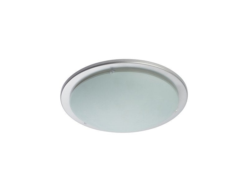 Plafonnier LED rond ISOLA (D45cm) en verre blanc