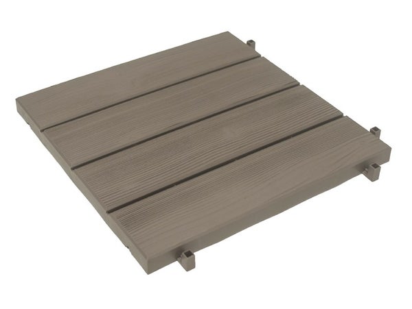 Dalle clipsable polypropylène EASY brun taupe N°3 38 x 38 cm Ep. 25 mm
