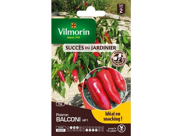 Poivron semences potageres VILMORIN 0.8 g