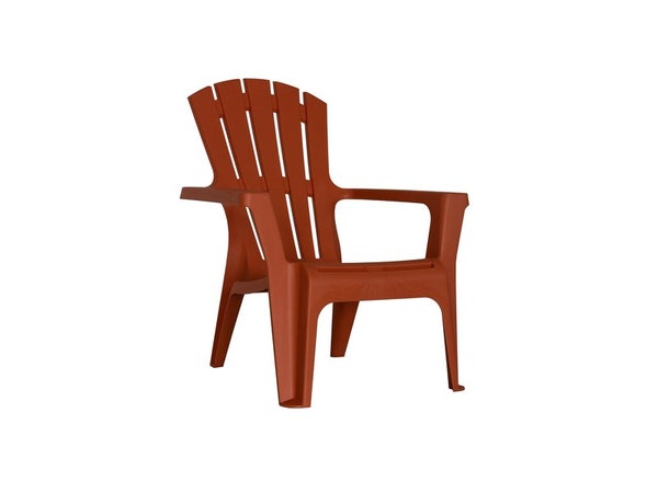 Fauteuil résine injectée terracota Adirondack BICA, 1 personnes