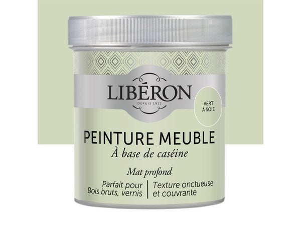 Peinture Meuble Et Boiserie Caséine Liberon Vert À Soie Mat 0.5 L
