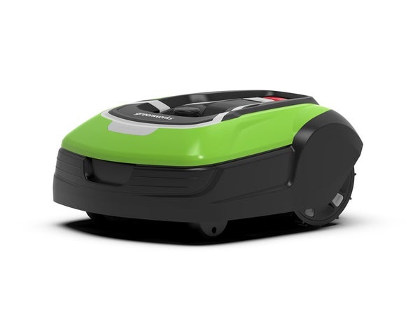 Robot tondeuse connecté GREENWORKS Grl110 wifi et gsm, 1000 m², l. 22 cm