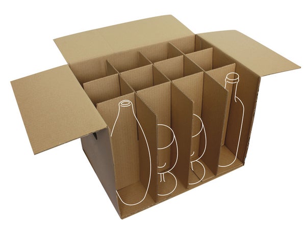 Croisillons sépare verres pour carton de 36L
