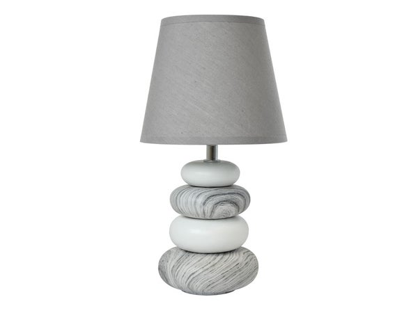 Lampe, E14 Arizona Seynave, Tissu Gris, 40 W