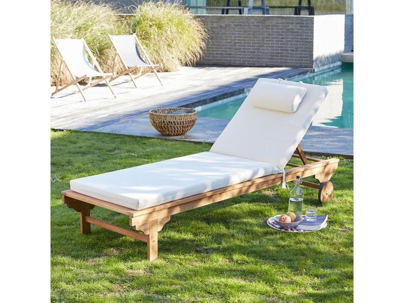 Coussin de jardin pour chaise longue, fauteuil, bain de soleil et banc