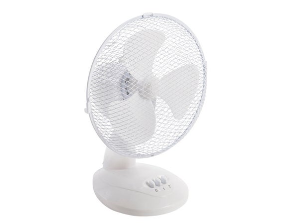 Ventilateur à poser, EQUATION, Moe 3, Diam.23 cm, 30 W blanc