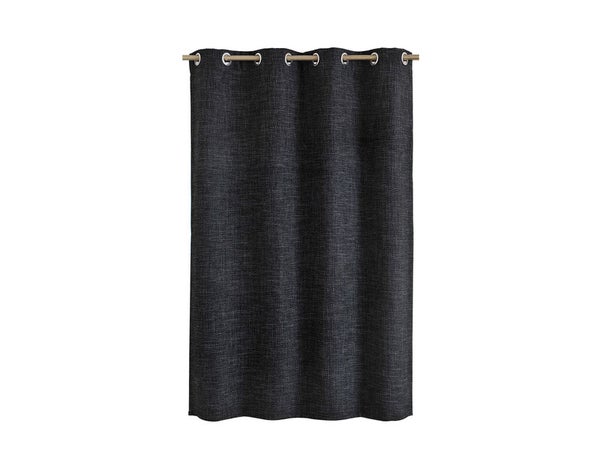 Rideau tamisant, Maille noir l.140 x H.250 cm