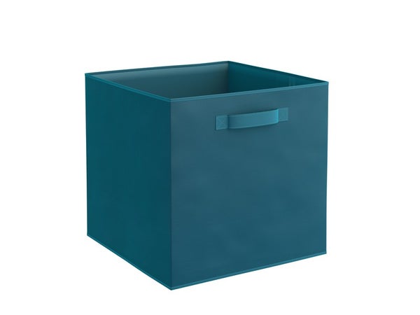 Panier L Polyester Spaceo Kub Bleu H.31 X L.31 X P.31 Cm