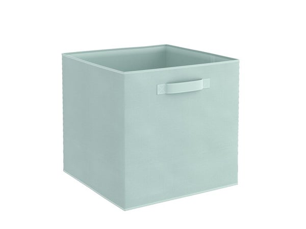 Panier L polyester Kub, SPACEO, H.31 x l.31 x P.31 cm vert
