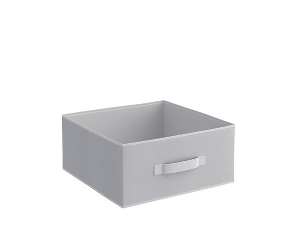 Panier M Polyester Spaceo Kub Gris H.15 X L.31 X P.15 Cm