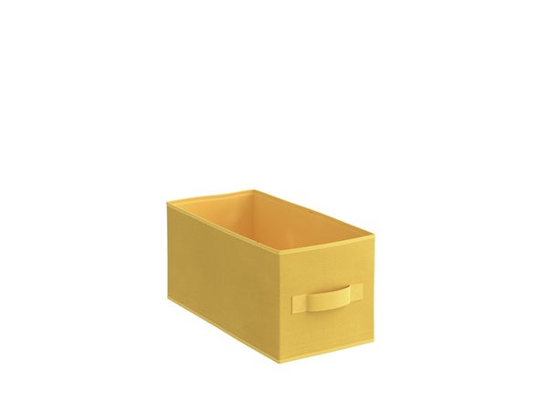 Panier S Polyester Spaceo Kub Jaune H.15 X L.15 X P.31 Cm