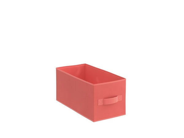 Panier S Polyester Spaceo Kub Orange H.15 X L.15 X P.31 Cm