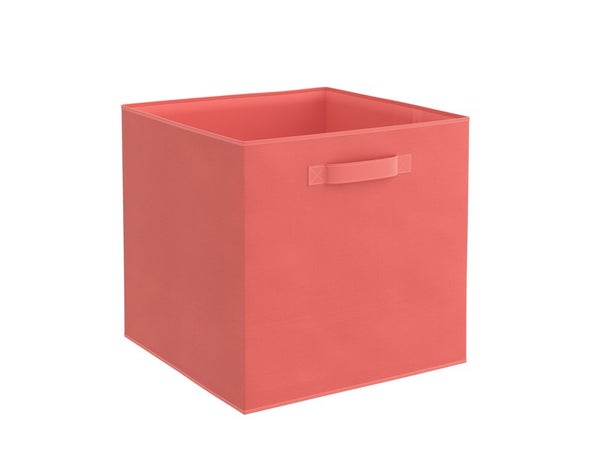 Panier l polyester SPACEO Kub orange H.31 x l.31 x P.31 cm