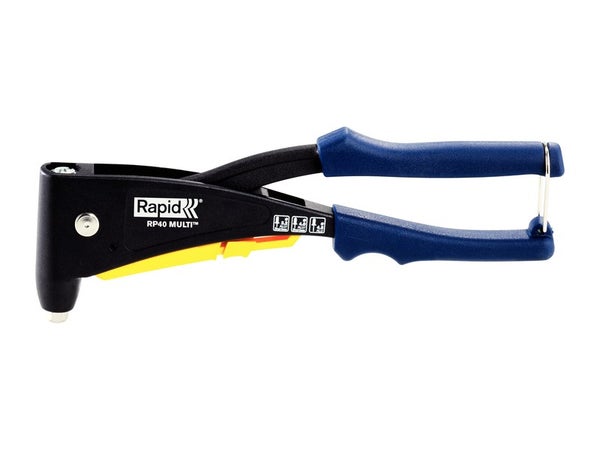Pince À Riveter Rapid Rp40 Multi Pour Rivets Aluminium & Inox Ø3,2/4/4,8Mm