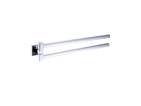Porte-serviettes 2 barres mobiles QUADDRO chrome