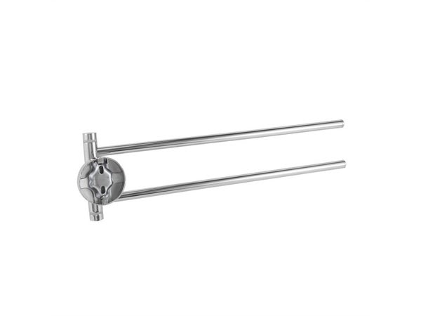 Barre porte-serviettes et fixations 2 barres mobiles Suite chrome