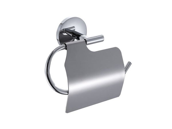 Dérouleur à papier WC inox avec couvercle, suite, chrome