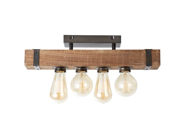 Plafonnier, Industriel Métal Marron Brilliant Woodhill
