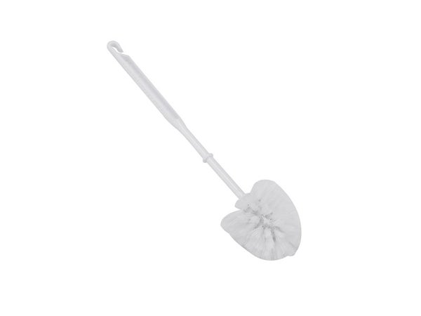 Brosse WC chrome blanc