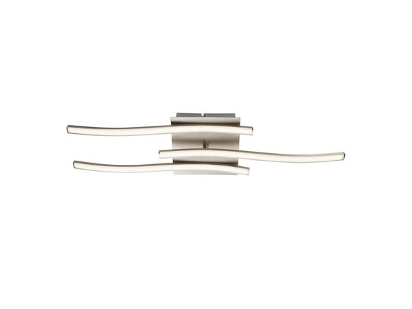 Plafonnier Design Led Intégrée Symphonie Métal Acier Brossé, 3 X 5 W Eglo