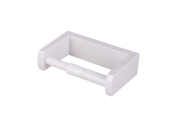 Dérouleur à papier WC plastique sans couvercle, blanc, funky