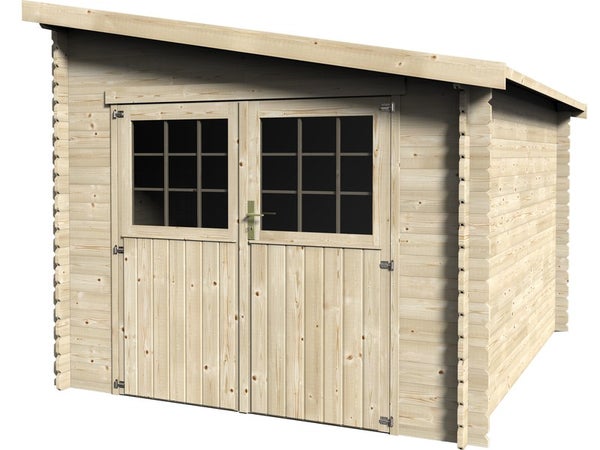 Abri De Jardin Bois Decor Et Jardin Esprit Ep.28 Mm, 7.29 M²