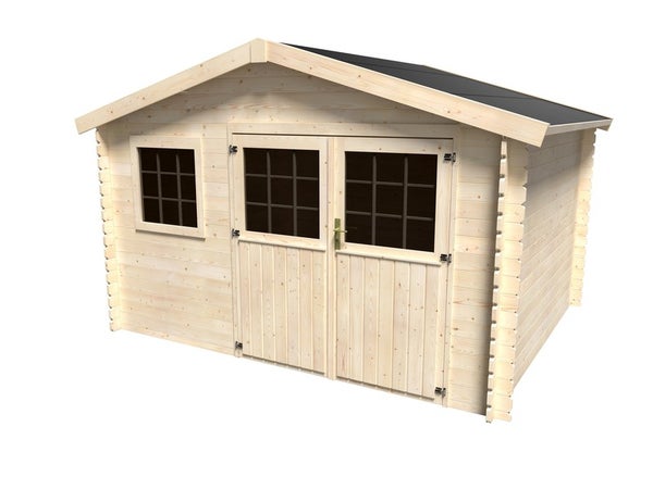 Abri De Jardin Bois Naterial Kerno Axess Ep.28 Mm, 9.05 M²