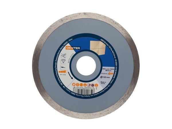 Disque Diamant Béton Pour Carrelage Dexter, Diam.125 Mm