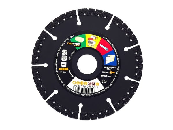 Disque Diamant Pour Multimatière Dexter Pro, Diam.125 Mm