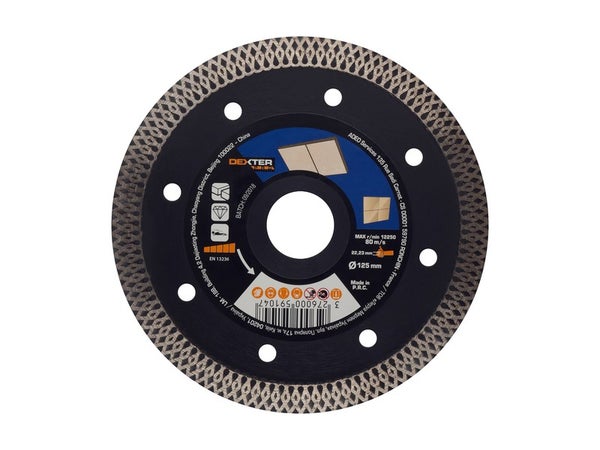 Meuleuse d'angle RYOBI 800W 125mm - 1 disque diamant - 5 disques a ébarber  - Toolbox RAG800-125TA6 - ADMI