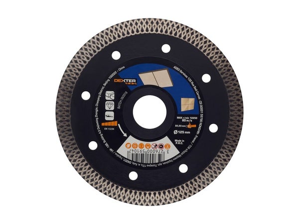 Disque Diamant Grès/Céramique Pour Carrelage Dexter Pro, Diam.125 Mm