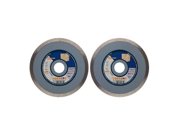Lot De 2 Disques Diamant Pour Carrelage Dexter, Diam.125 Mm