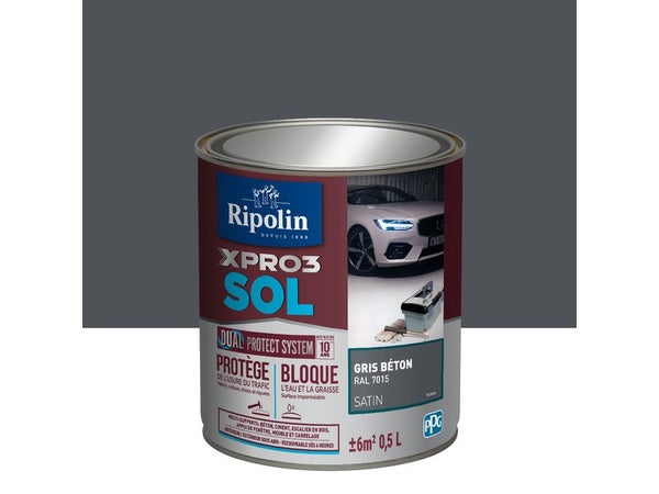 Peinture sol intérieur/extérieur Colours béton satin 2,5L