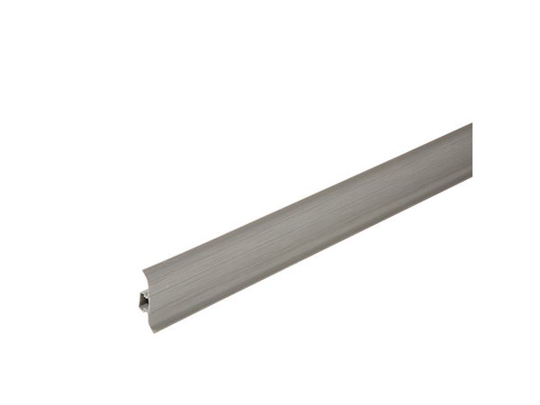 Plinthe Pvc Cache-Fil Gris, 12 X 60 Mm, L.2.5 M