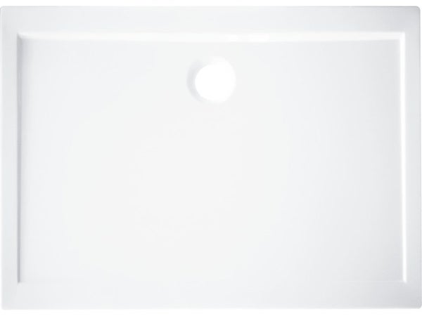 Receveur De Douche, Standard, Acrylique, Blanc L.100 X L.80 Cm, Essential Sensea