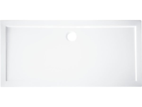 Receveur de douche standard, acrylique, blanc L.120 x l.80 cm, Essential SENSEA