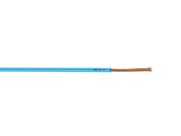 Fil Électrique 2.5 Mm² H07Vu, En Couronne De 5M Bleu