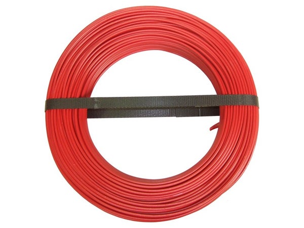 Fil Électrique 1.5 Mm² H07Vu, En Couronne De 100M Rouge