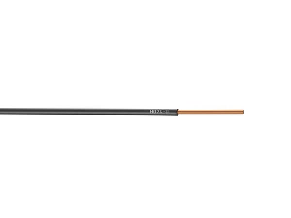 Fil Électrique 1.5 Mm² H07Vu, En Couronne De 100M Noir