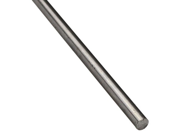 Rond Plein Fer Brut Gris, L.1 M X L.0.8 Cm X H.0.8 Cm X Diam.8 Mm